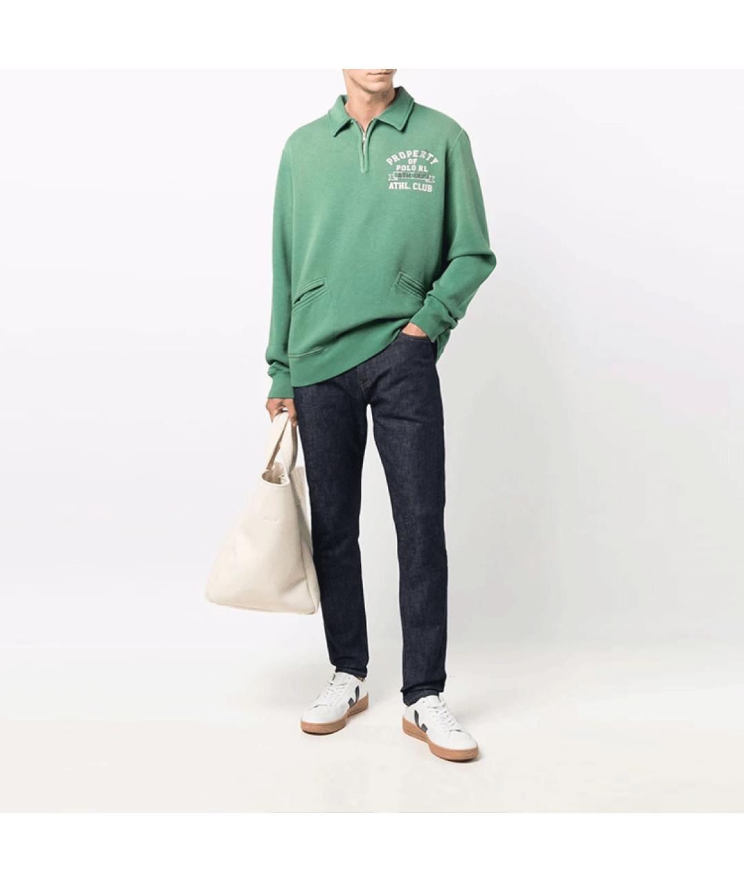 POLO RALPH LAUREN Зеленый джемпер / свитер, фото 2