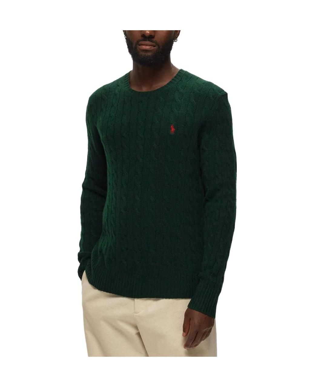 POLO RALPH LAUREN Зеленый джемпер / свитер, фото 2