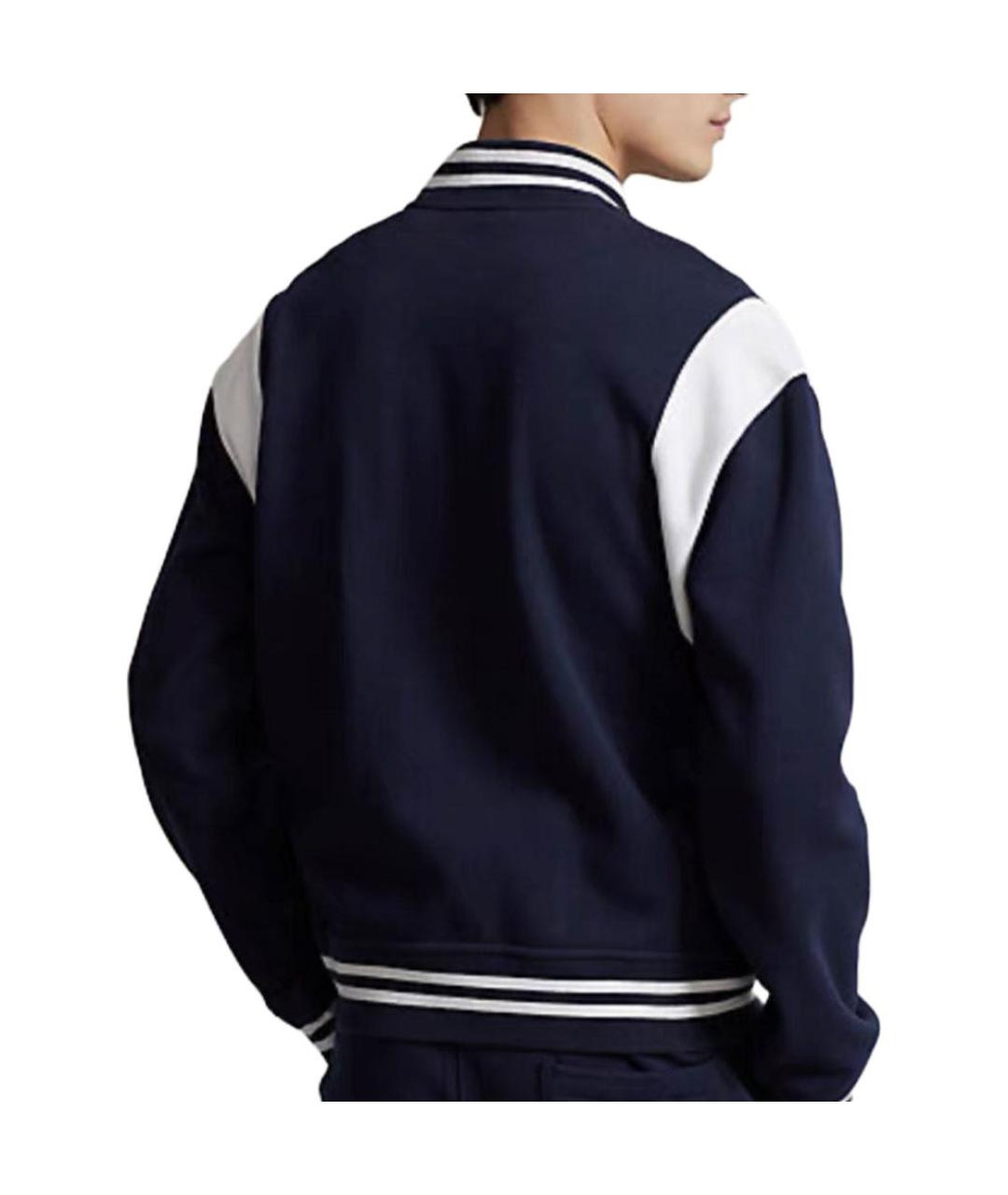 POLO RALPH LAUREN Темно-синяя хлопковая куртка, фото 4