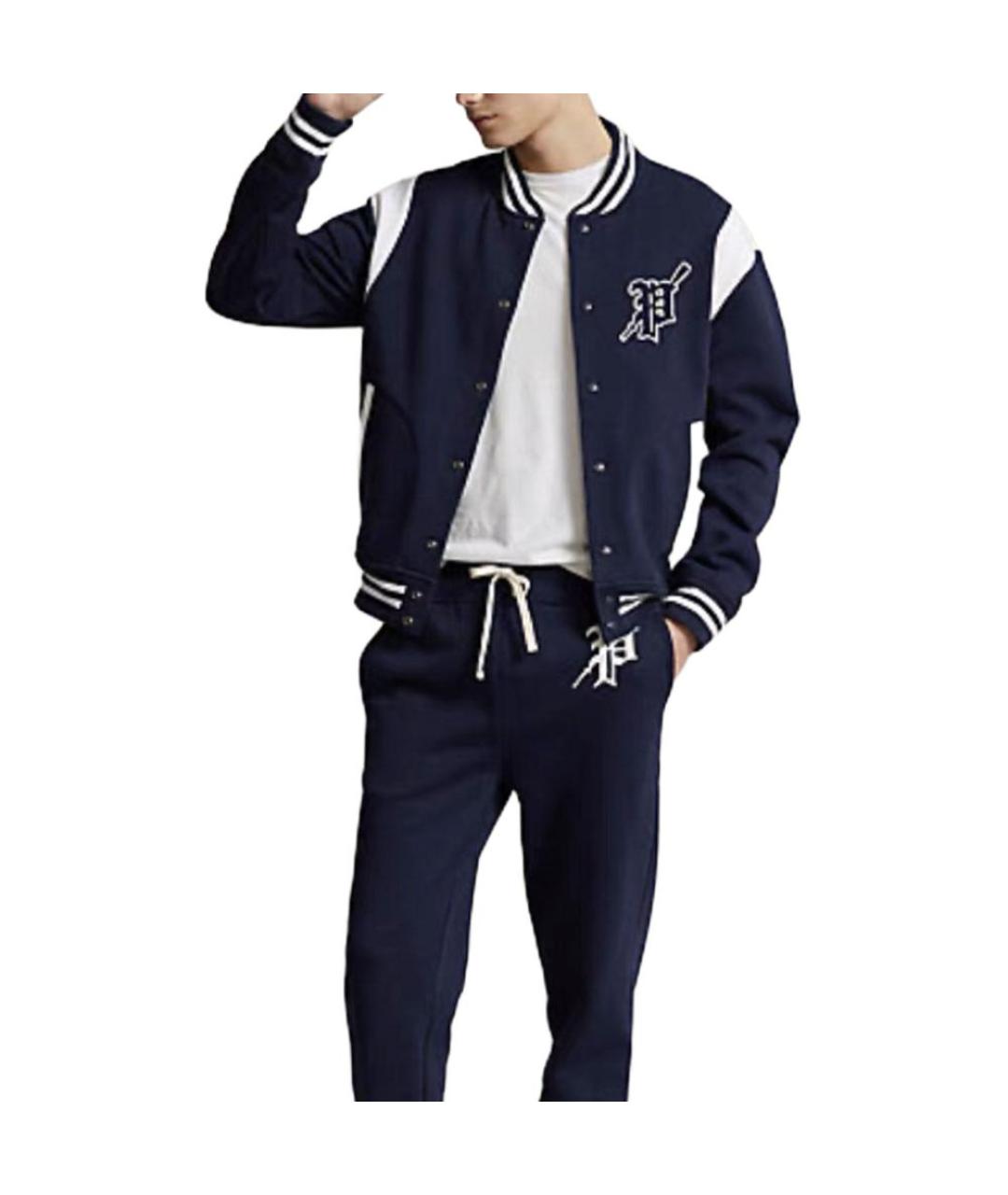 POLO RALPH LAUREN Темно-синяя хлопковая куртка, фото 2