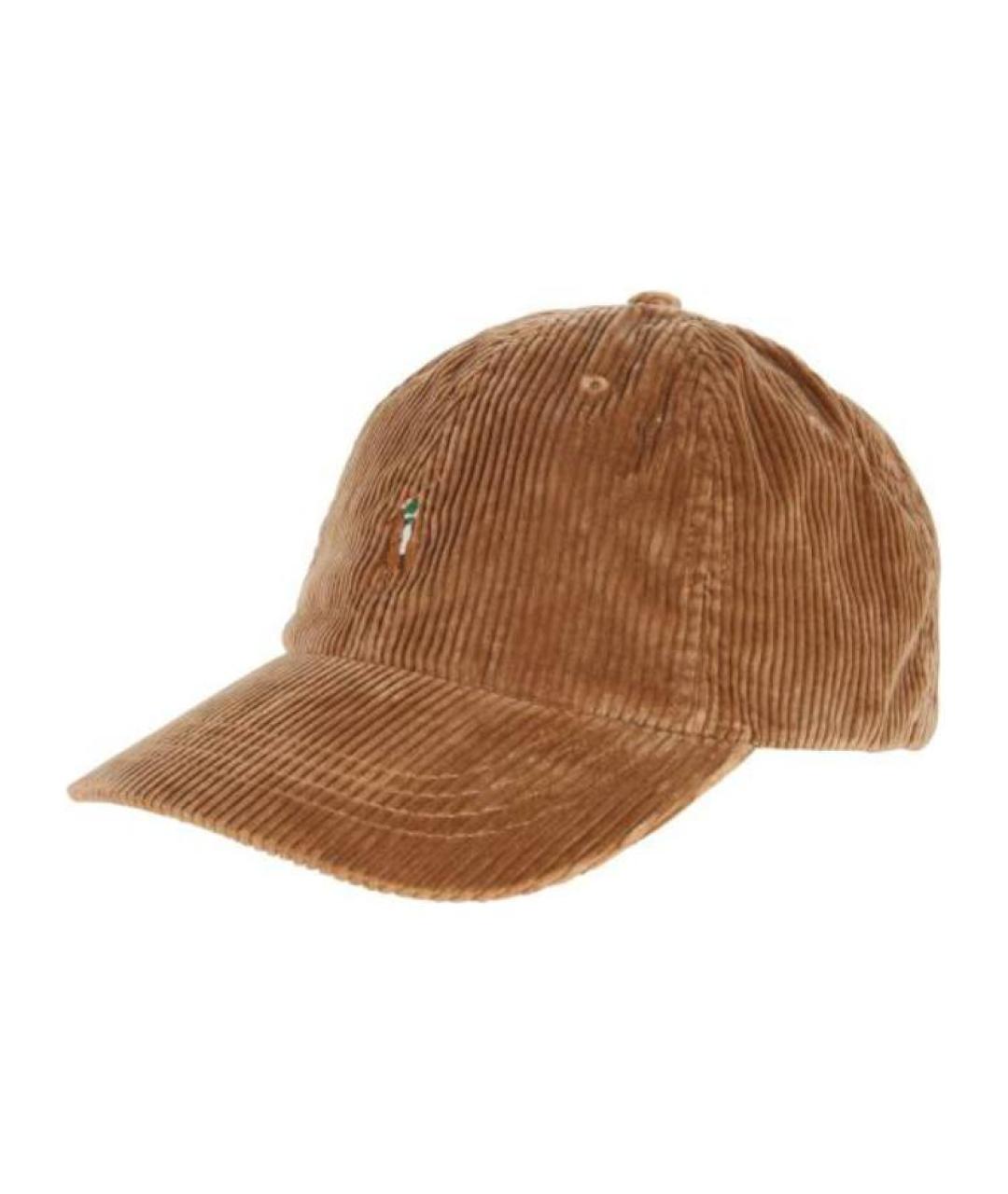 POLO RALPH LAUREN Коричневая хлопковая кепка/бейсболка, фото 1