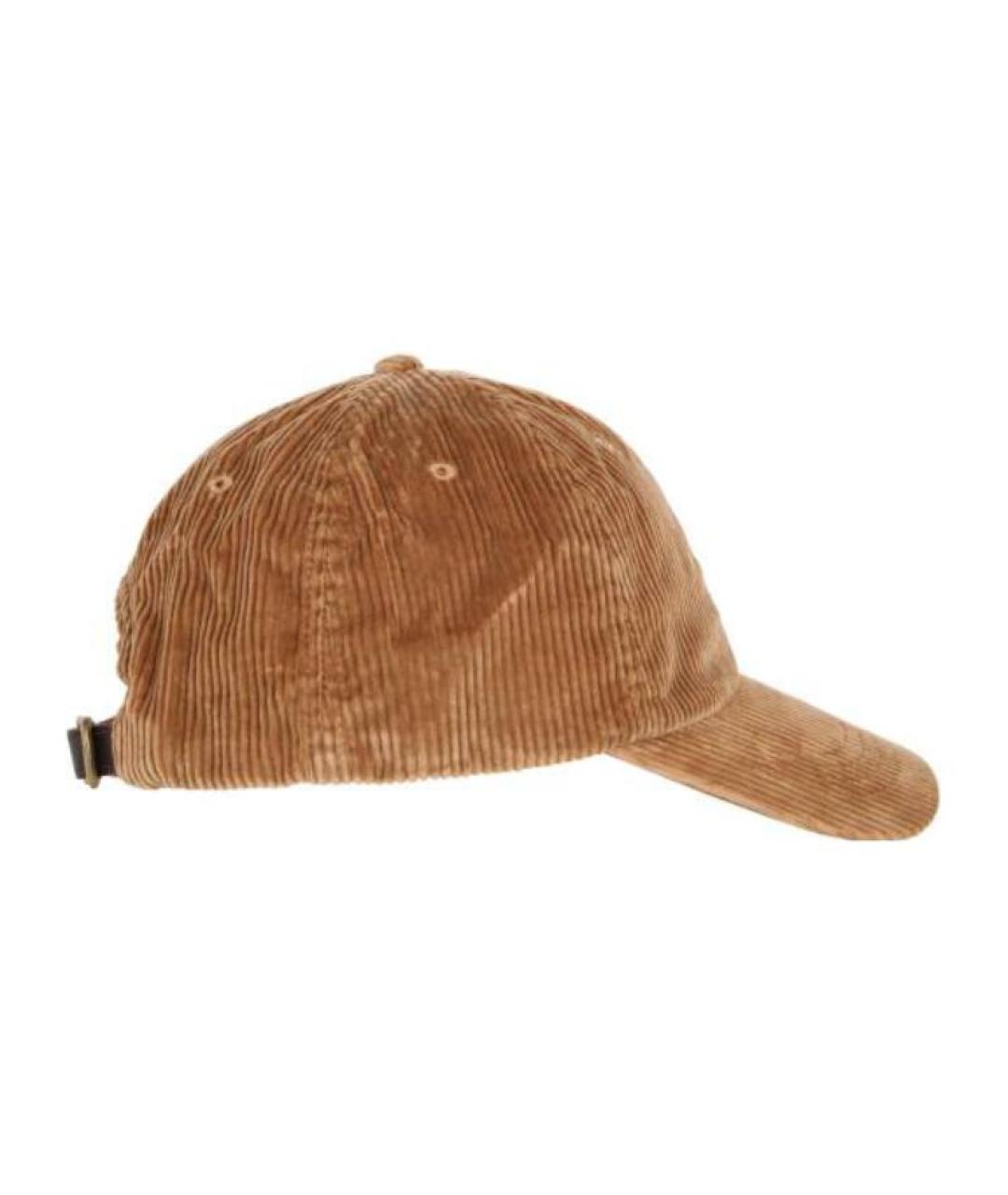 POLO RALPH LAUREN Коричневая хлопковая кепка/бейсболка, фото 2