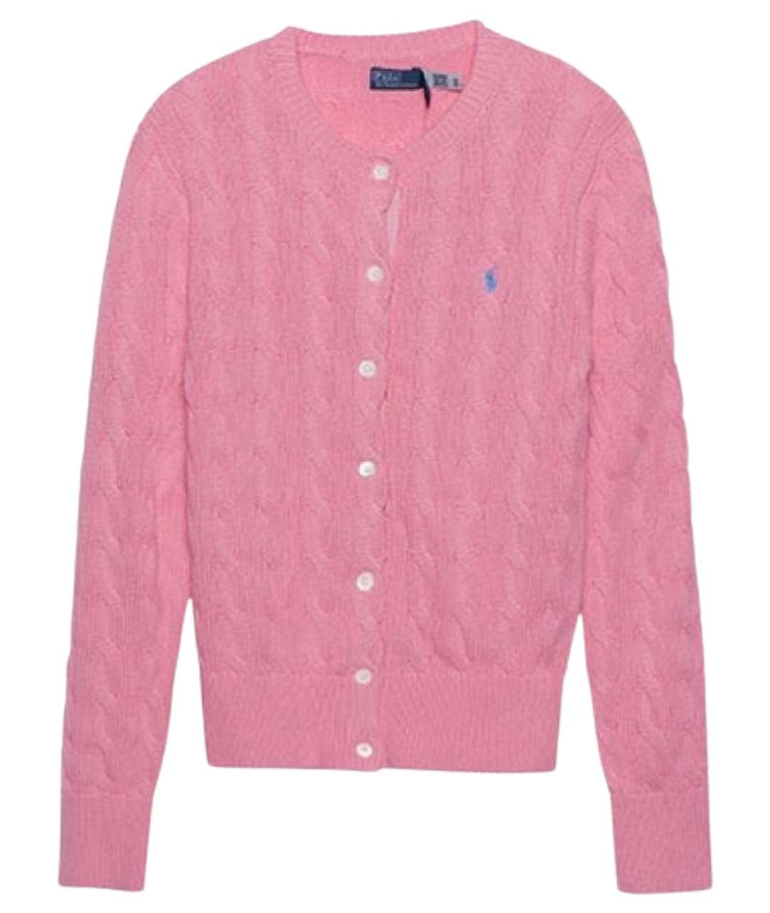 POLO RALPH LAUREN Розовый хлопковый джемпер / свитер, фото 1