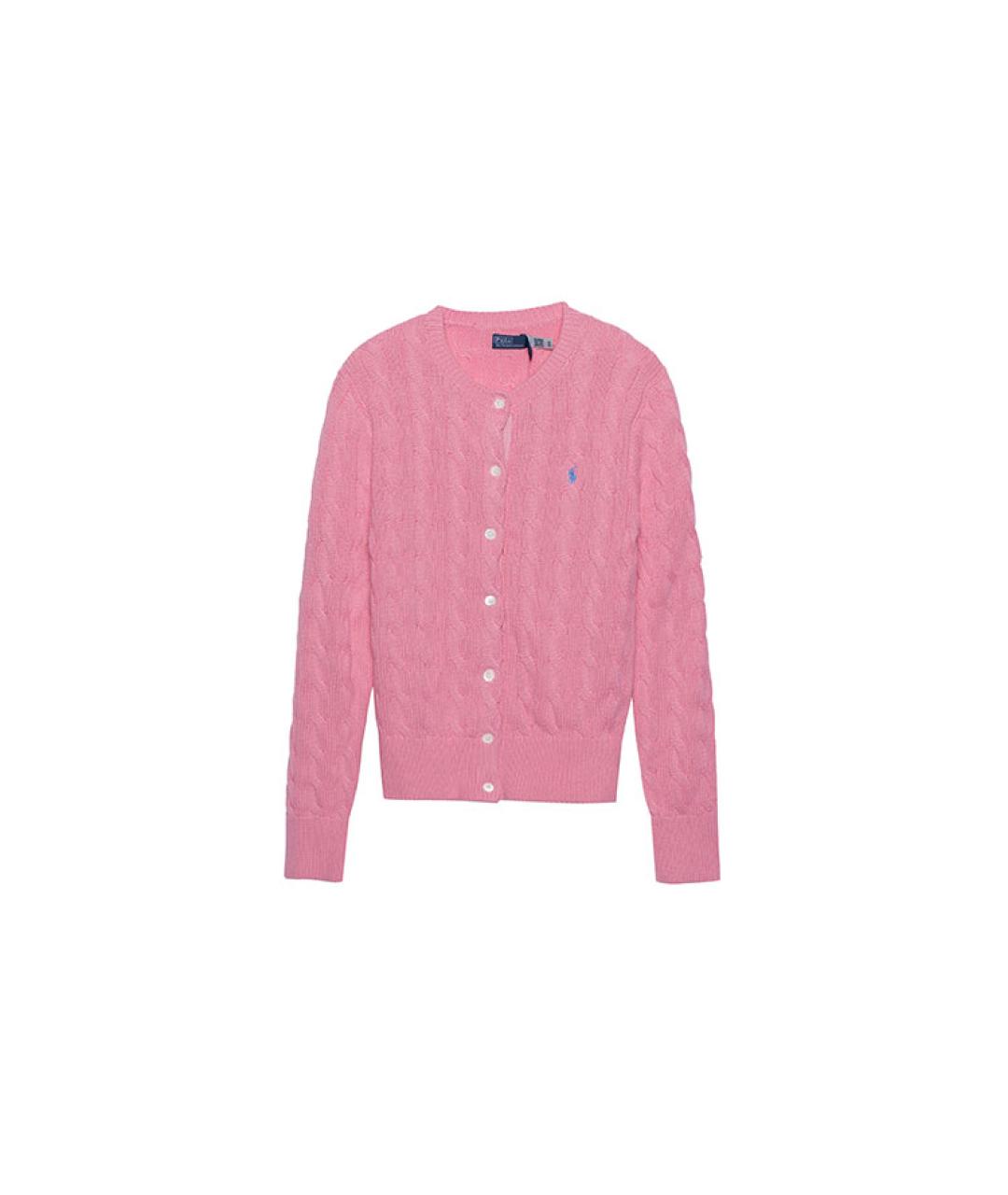 POLO RALPH LAUREN Розовый хлопковый джемпер / свитер, фото 7