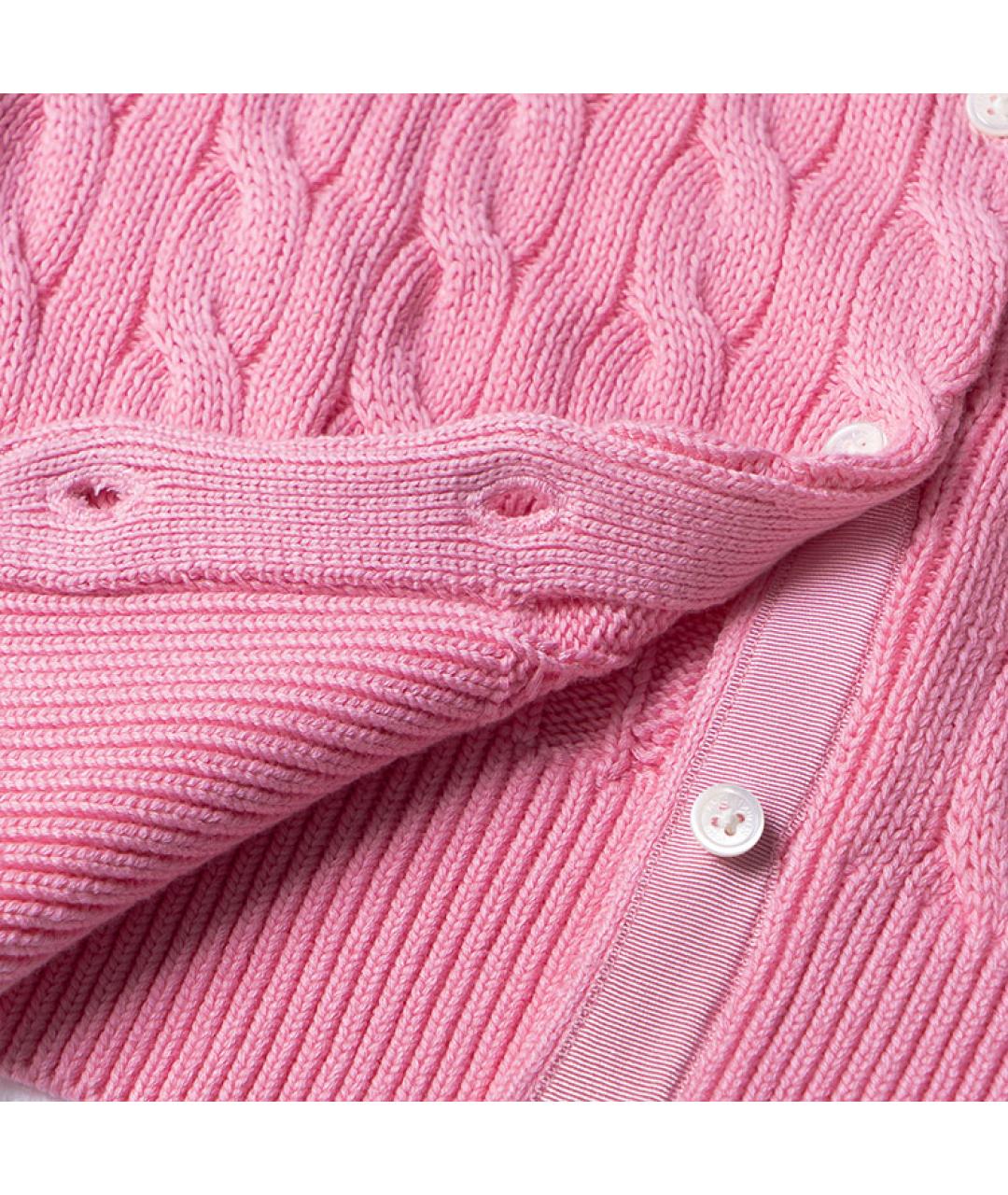 POLO RALPH LAUREN Розовый хлопковый джемпер / свитер, фото 6