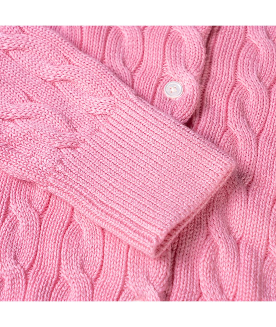 POLO RALPH LAUREN Розовый хлопковый джемпер / свитер, фото 5