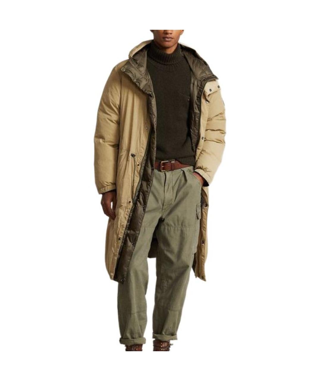 POLO RALPH LAUREN Коричневый пуховик, фото 4