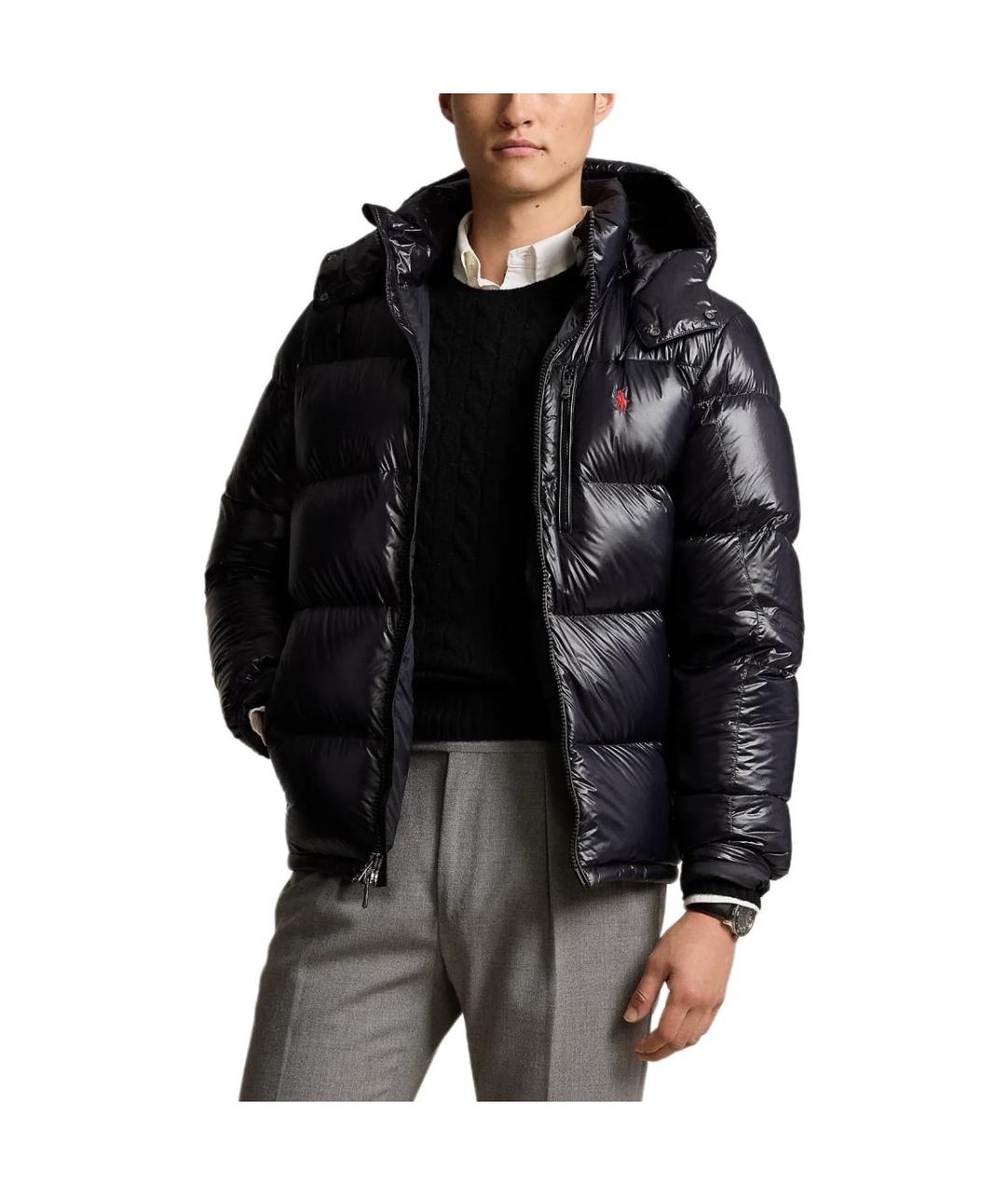 POLO RALPH LAUREN Черный пуховик, фото 2