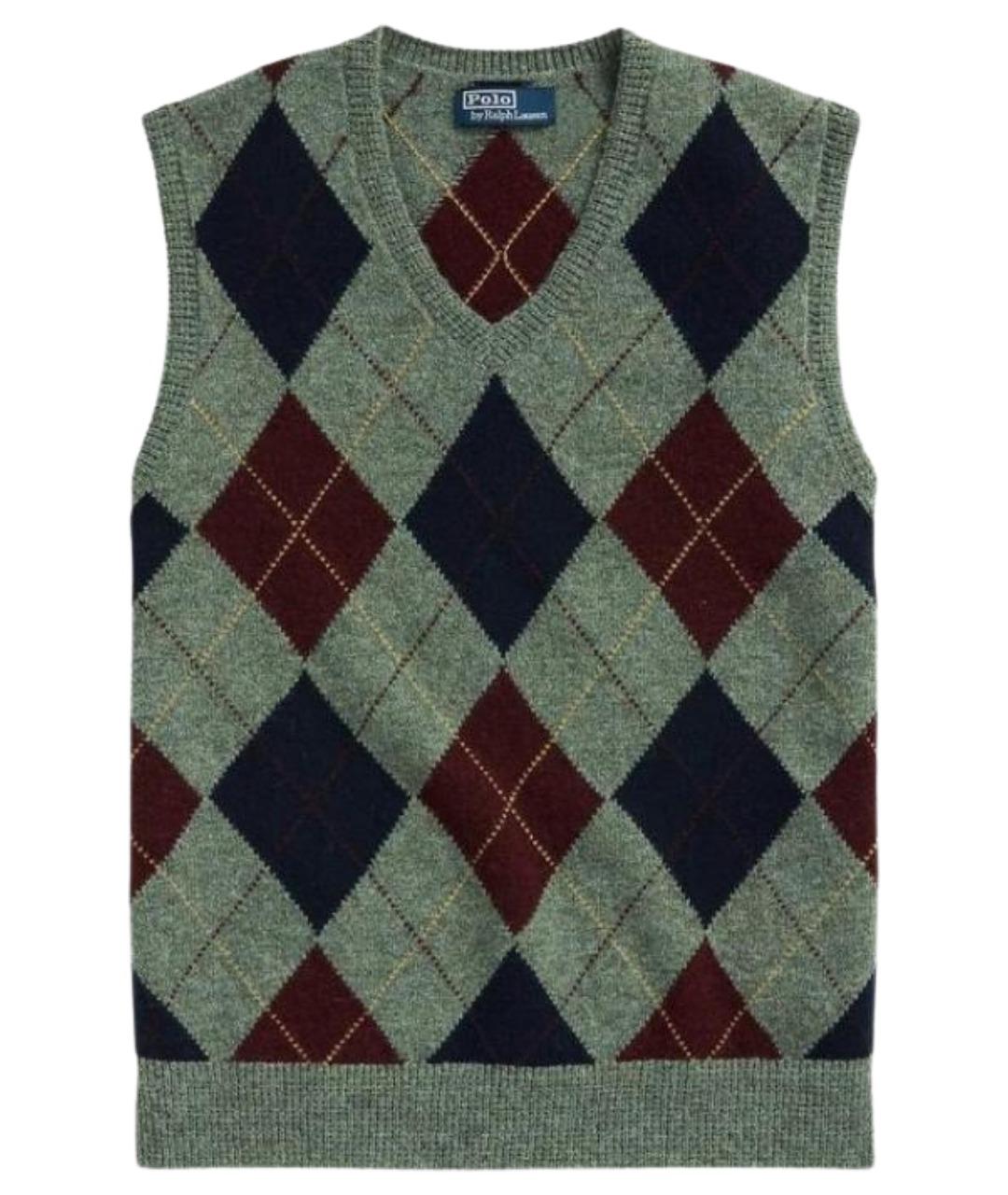 POLO RALPH LAUREN Мульти шерстяная жилетка, фото 1