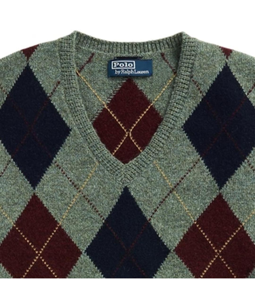 POLO RALPH LAUREN Мульти шерстяная жилетка, фото 2