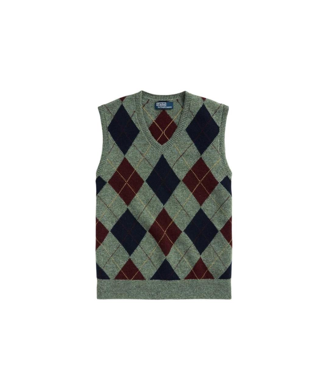 POLO RALPH LAUREN Мульти шерстяная жилетка, фото 4