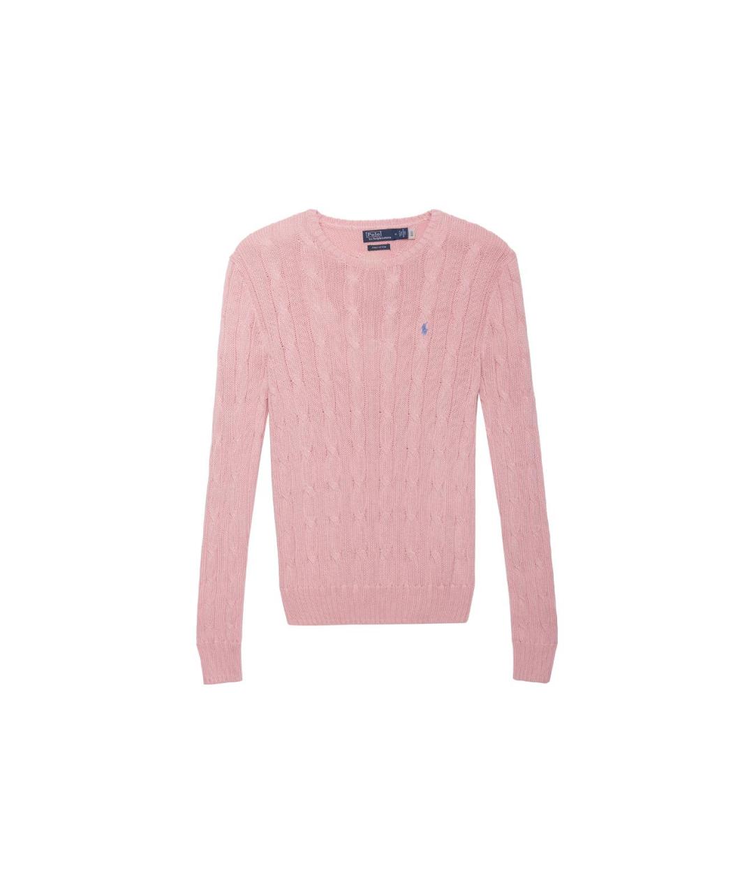 POLO RALPH LAUREN Розовый хлопковый джемпер / свитер, фото 7