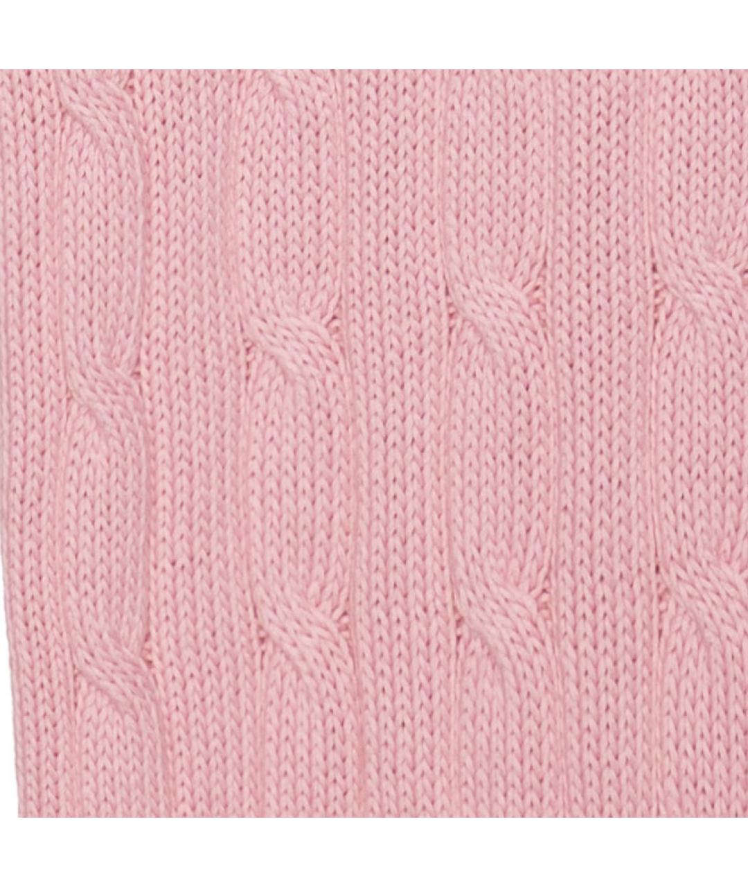 POLO RALPH LAUREN Розовый хлопковый джемпер / свитер, фото 5