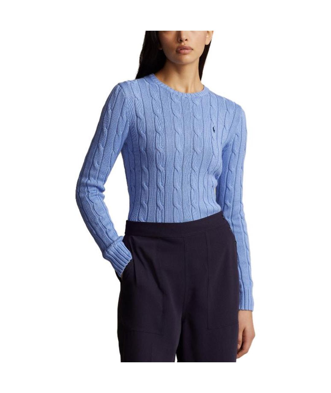 POLO RALPH LAUREN Синий хлопковый джемпер / свитер, фото 5