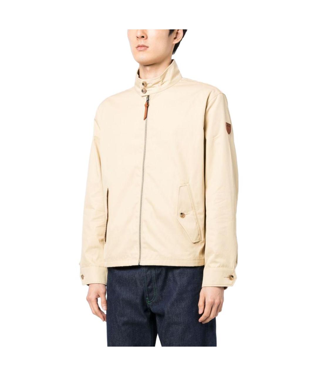 POLO RALPH LAUREN Бежевая хлопковая куртка, фото 3