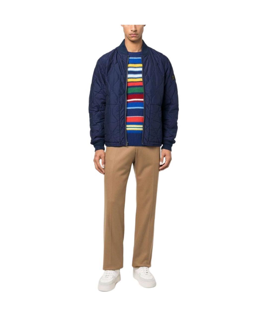 POLO RALPH LAUREN Темно-синяя хлопковая куртка, фото 2