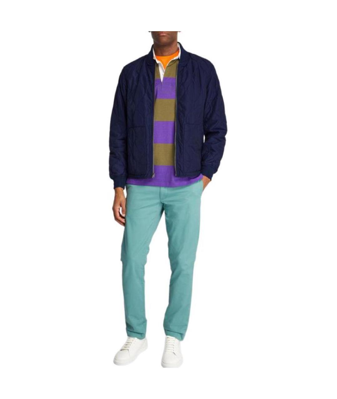 POLO RALPH LAUREN Темно-синяя хлопковая куртка, фото 3