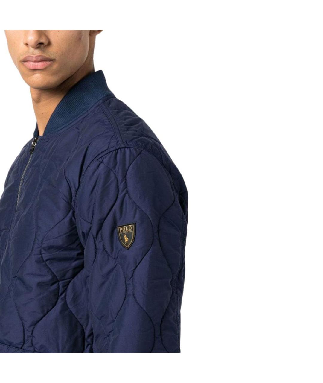 POLO RALPH LAUREN Темно-синяя хлопковая куртка, фото 8