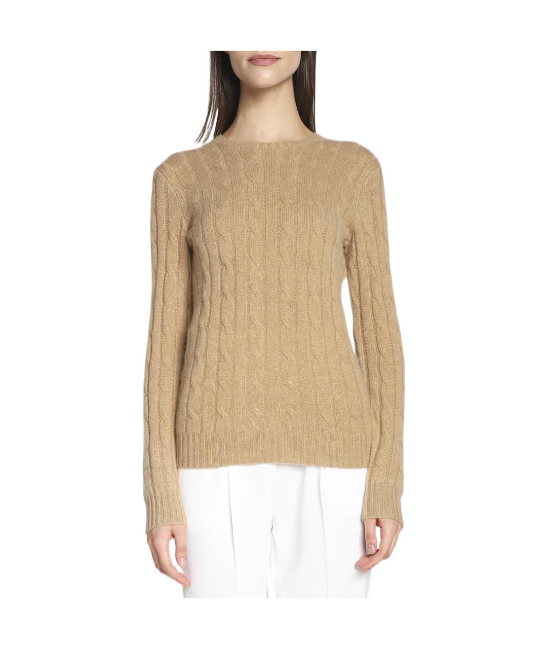 POLO RALPH LAUREN Коричневый джемпер / свитер, фото 3