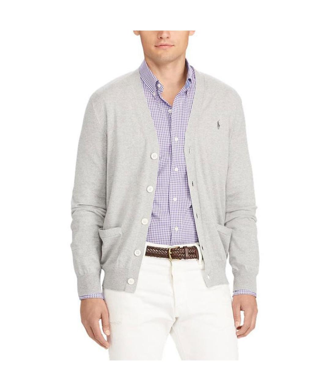 POLO RALPH LAUREN Серый джемпер / свитер, фото 3