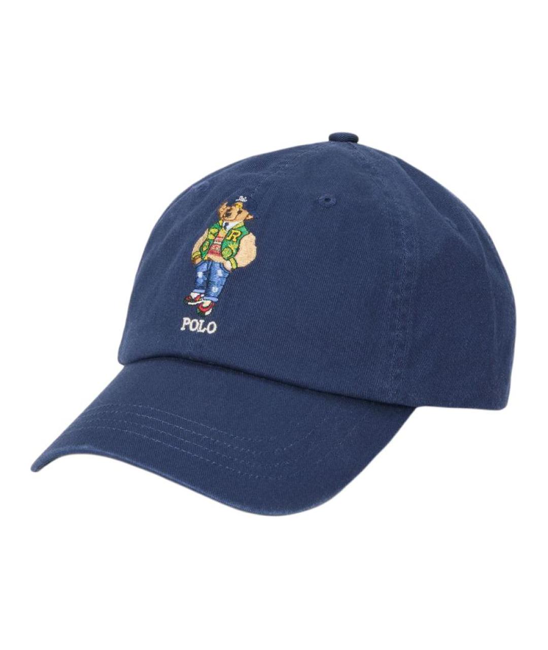 POLO RALPH LAUREN Синяя хлопковая кепка/бейсболка, фото 1