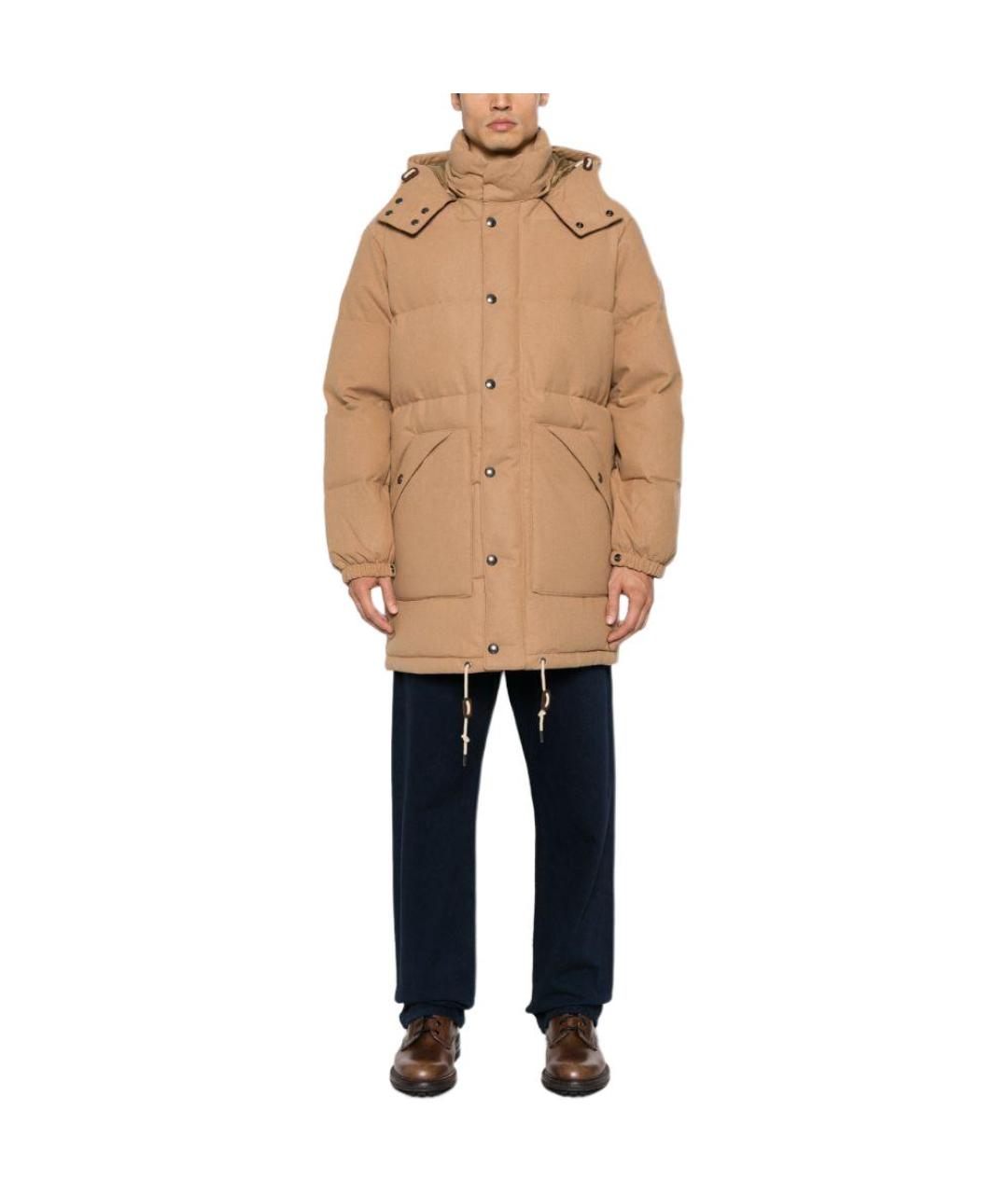 POLO RALPH LAUREN Коричневый пуховик, фото 2