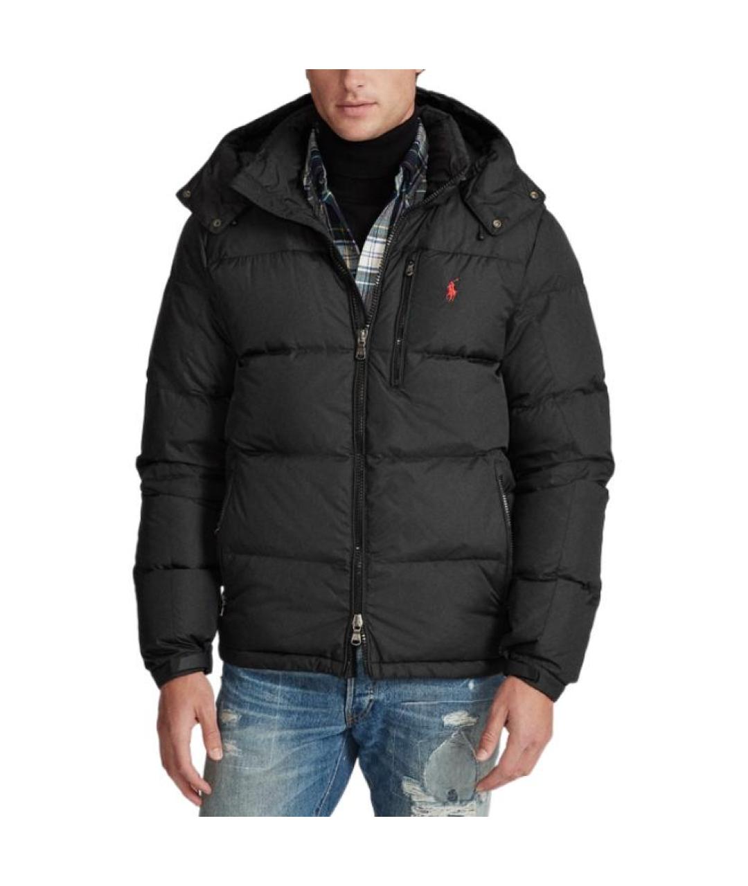 POLO RALPH LAUREN Черный пуховик, фото 3