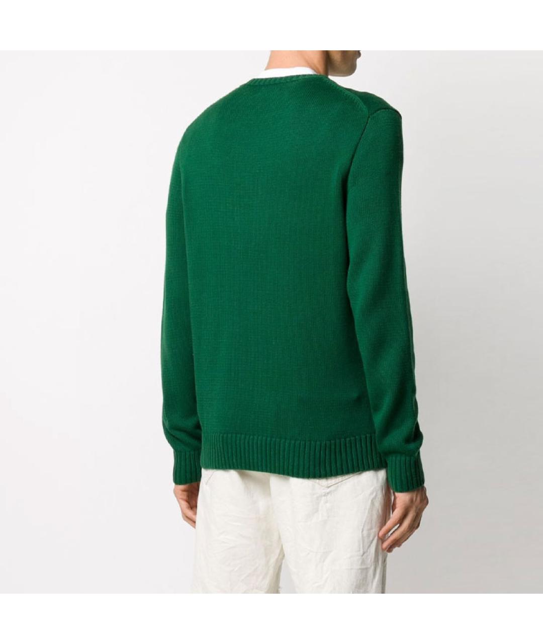 POLO RALPH LAUREN Зеленый джемпер / свитер, фото 3