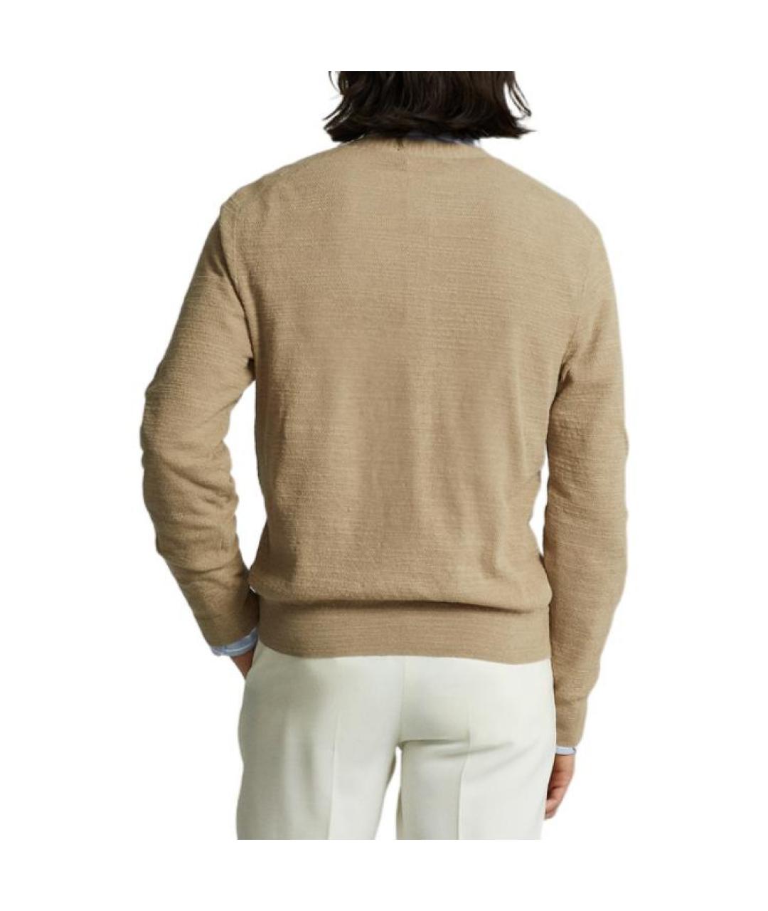 POLO RALPH LAUREN Коричневый кардиган, фото 3