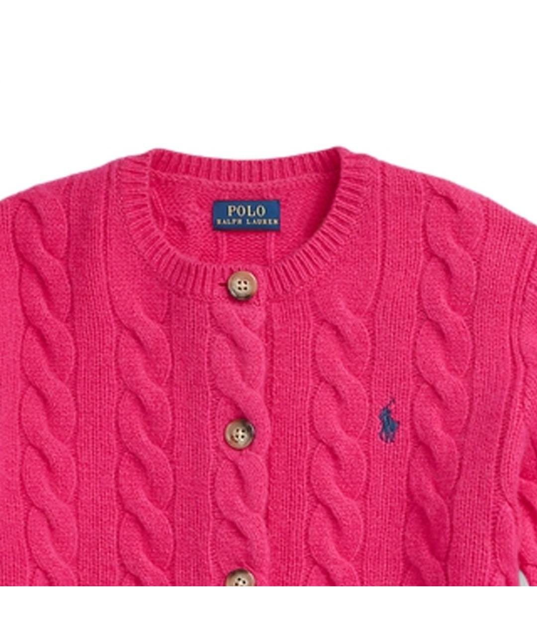 POLO RALPH LAUREN Розовый кардиган, фото 2