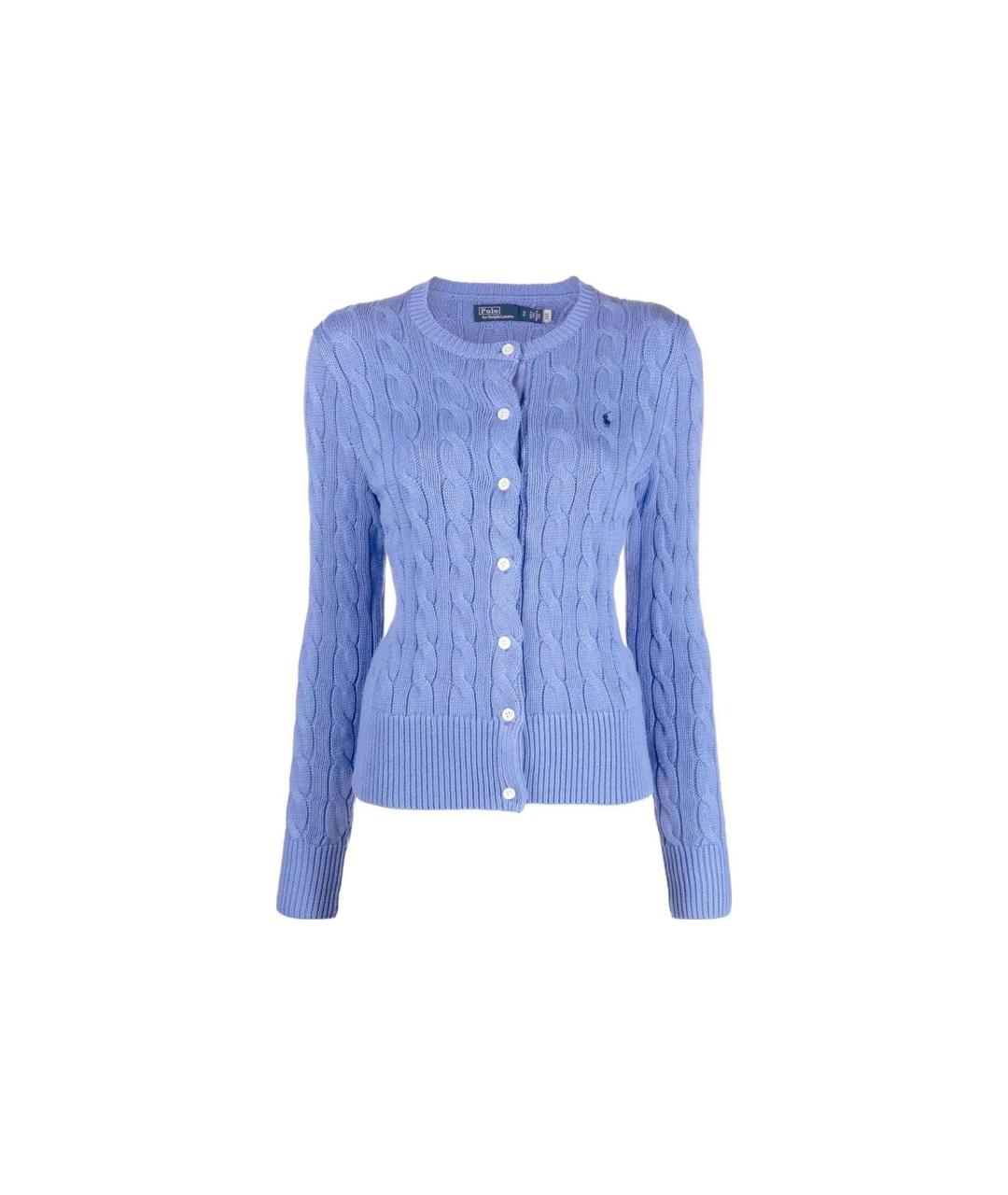 POLO RALPH LAUREN Синий хлопковый кардиган, фото 1