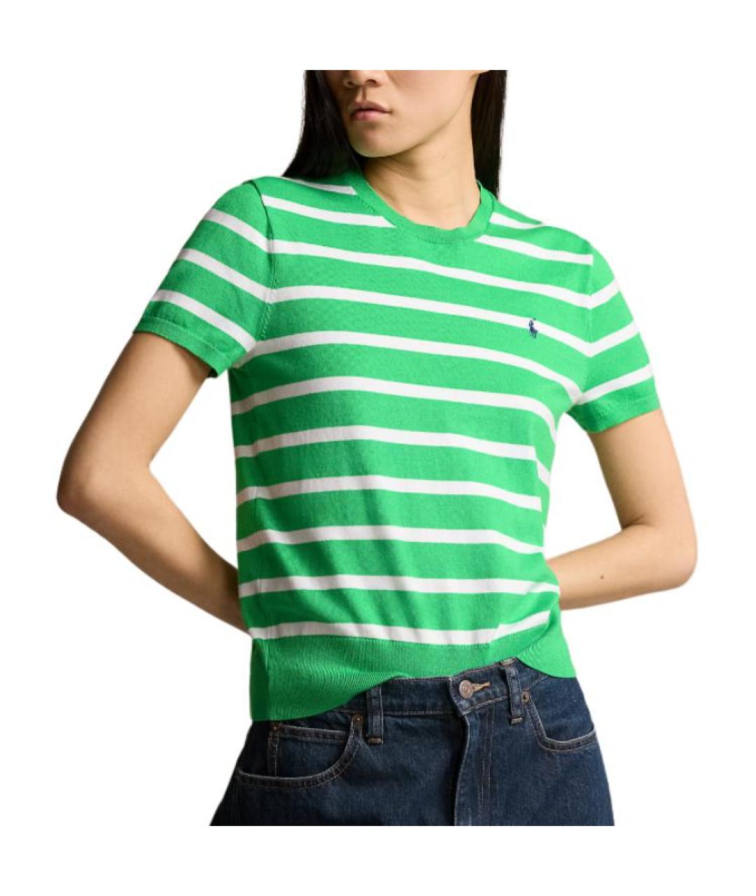 POLO RALPH LAUREN Зеленый джемпер / свитер, фото 2