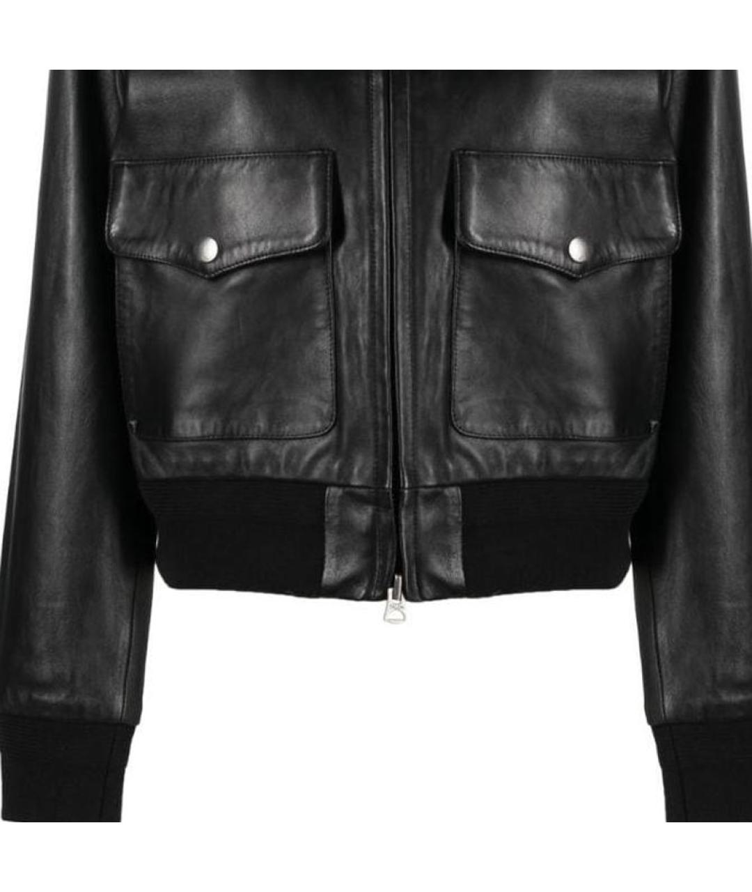 POLO RALPH LAUREN Черная кожаная куртка, фото 6