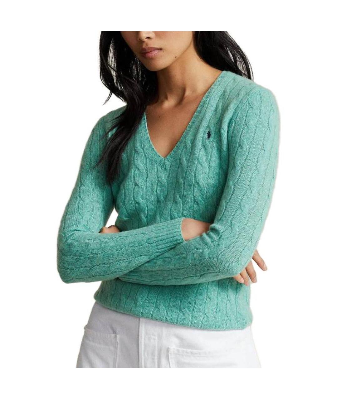 POLO RALPH LAUREN Зеленый джемпер / свитер, фото 3