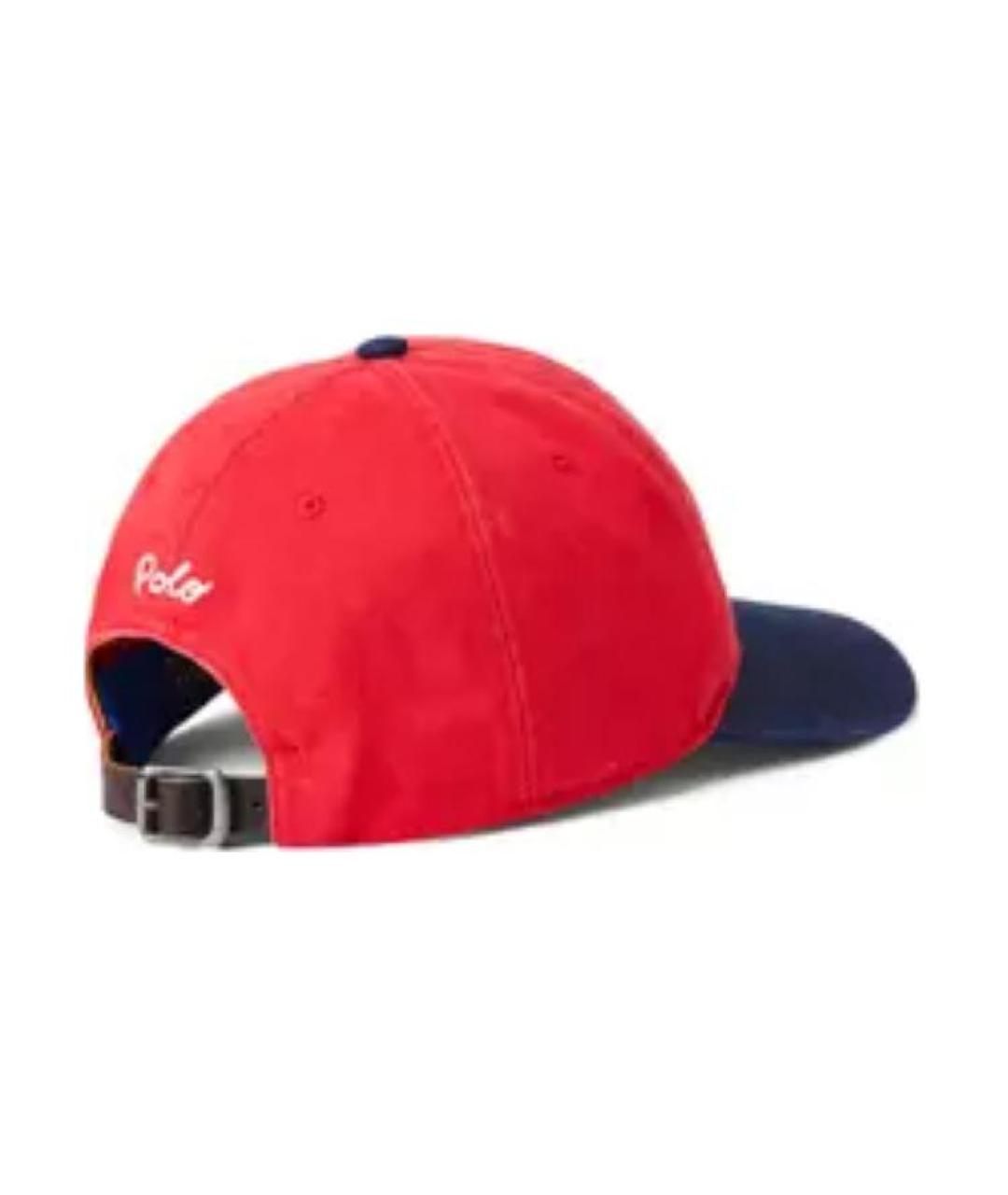 POLO RALPH LAUREN Красная хлопковая кепка, фото 2