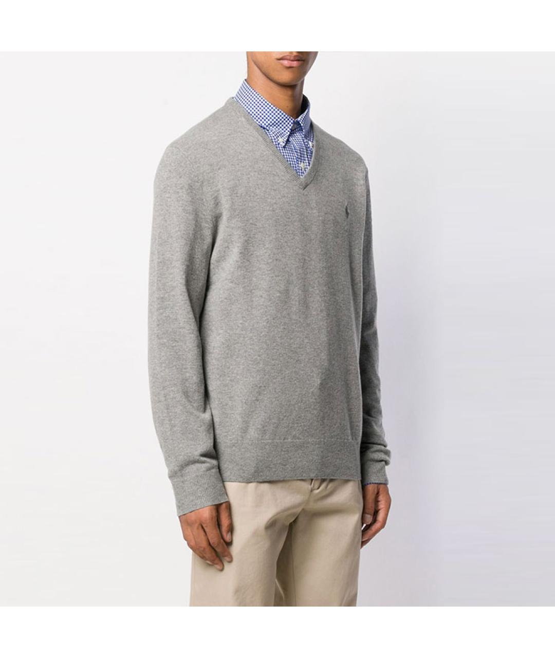 POLO RALPH LAUREN Серый джемпер / свитер, фото 2