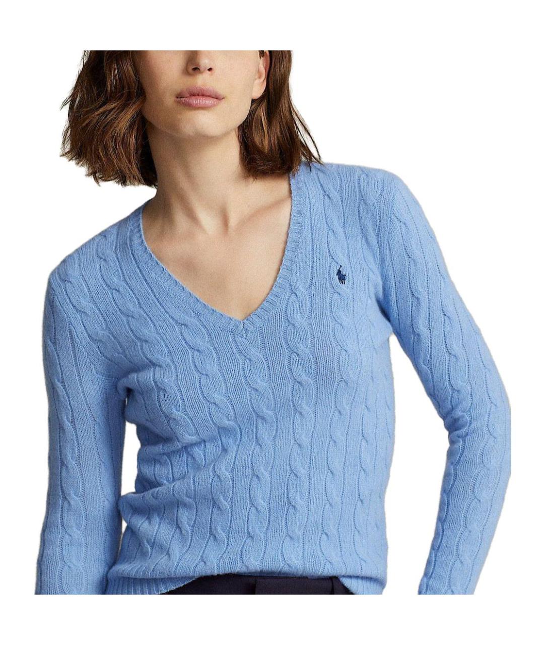 POLO RALPH LAUREN Синий хлопковый джемпер / свитер, фото 4