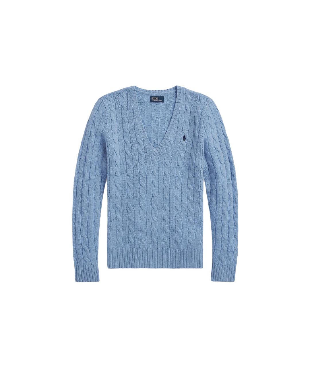 POLO RALPH LAUREN Синий хлопковый джемпер / свитер, фото 1