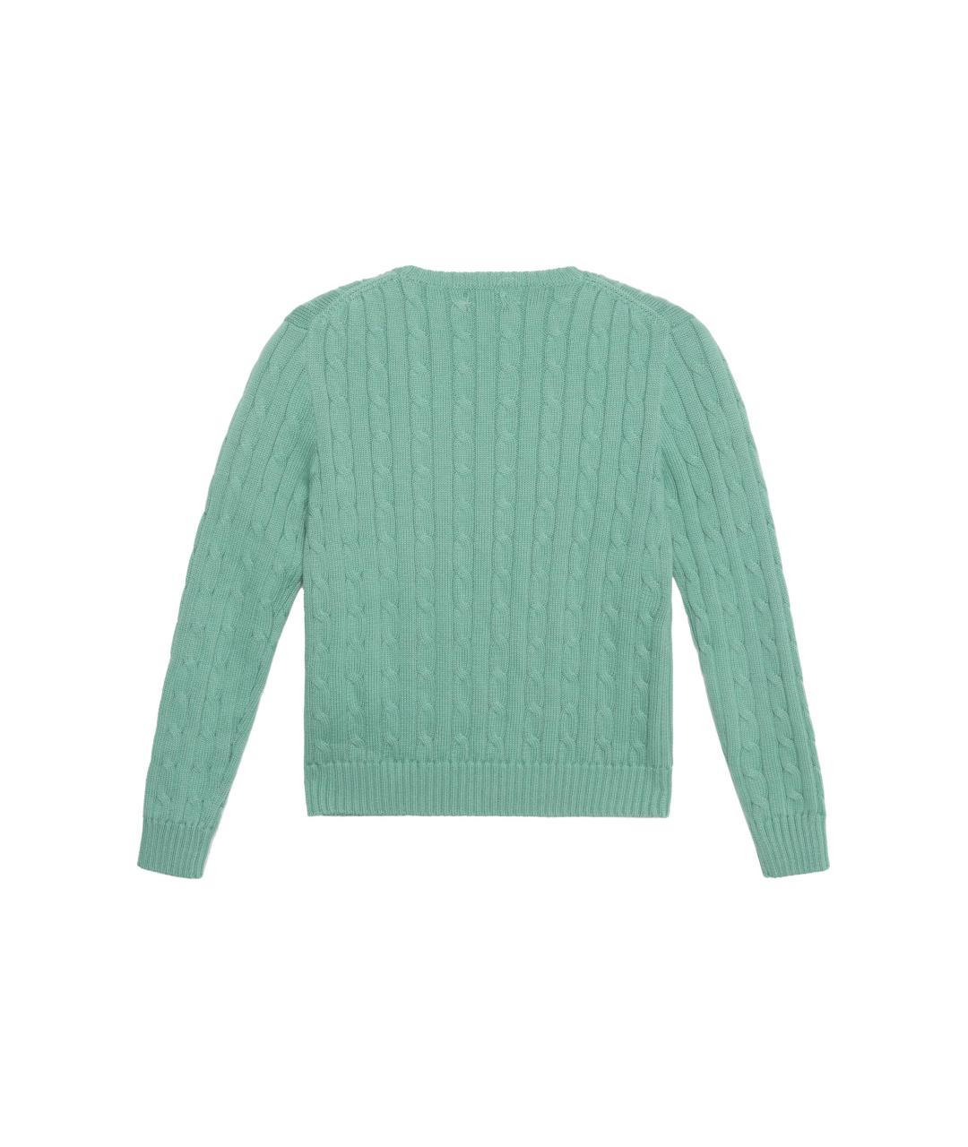 POLO RALPH LAUREN Зеленый джемпер / свитер, фото 2