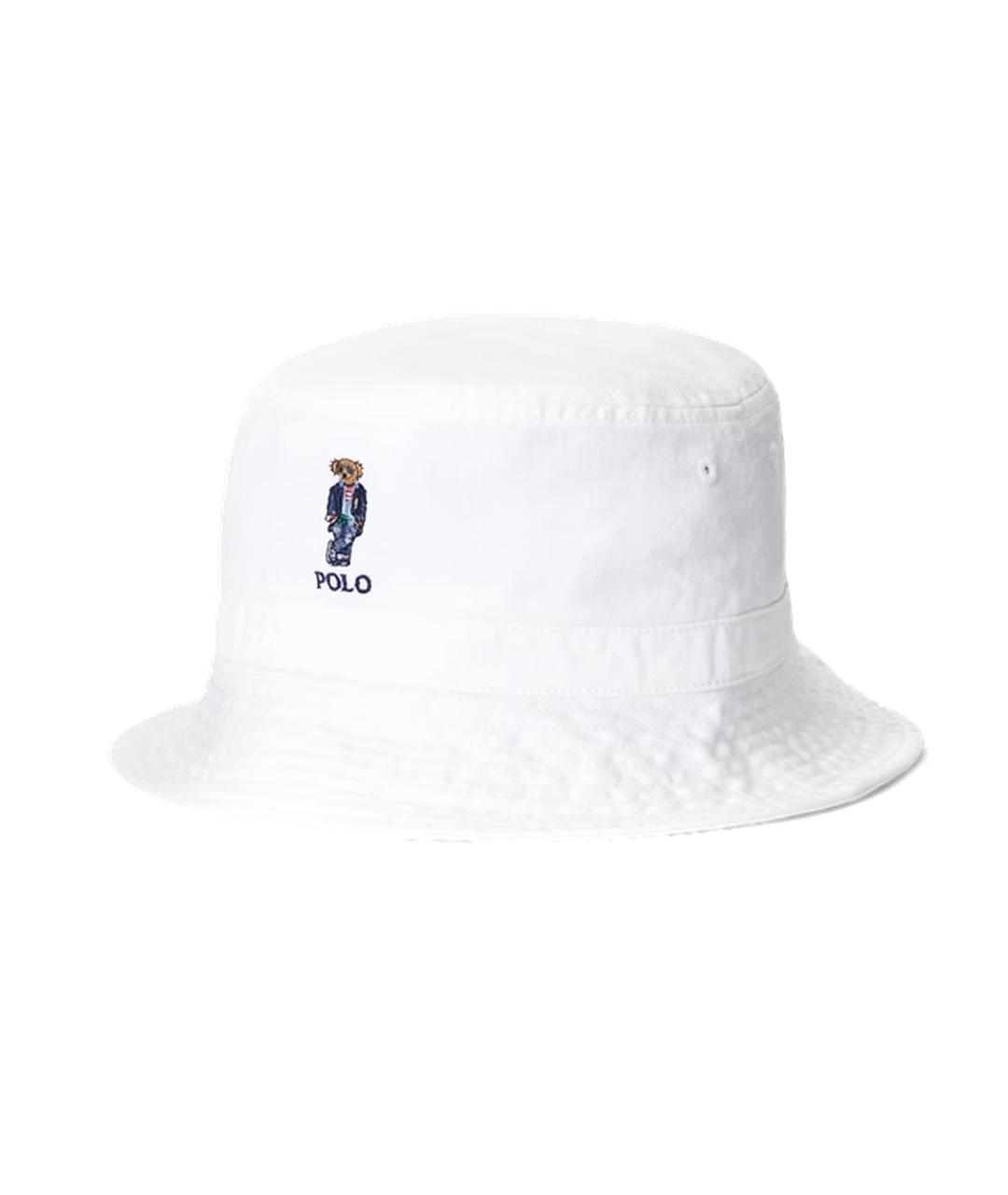 POLO RALPH LAUREN Белая хлопковая панама, фото 1