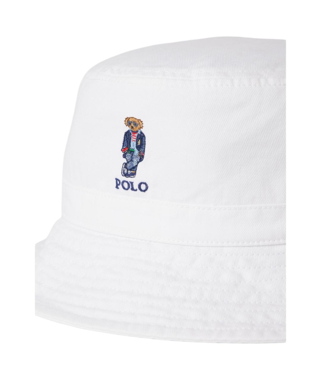 POLO RALPH LAUREN Белая хлопковая панама, фото 3