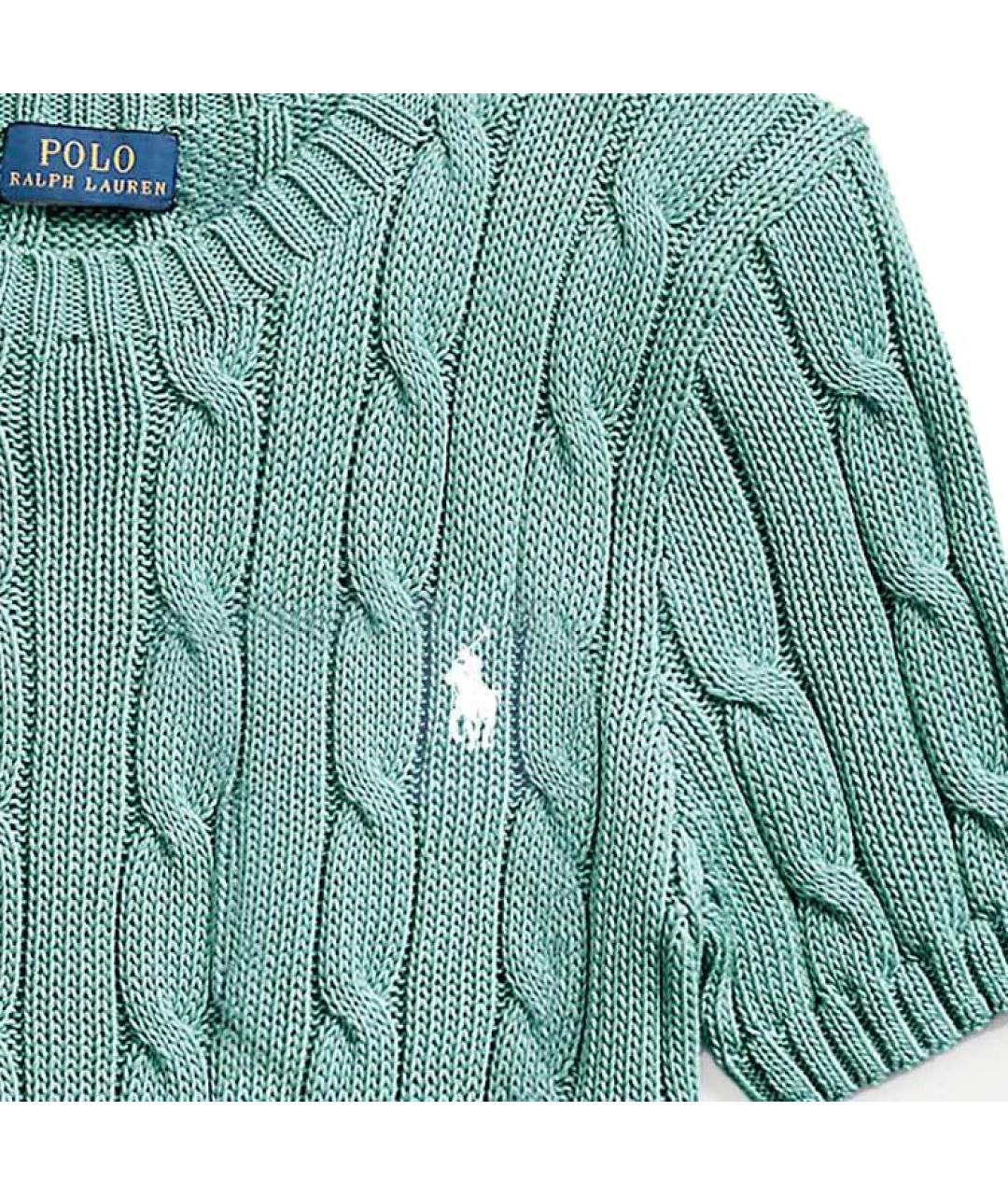 POLO RALPH LAUREN Зеленый джемпер / свитер, фото 3