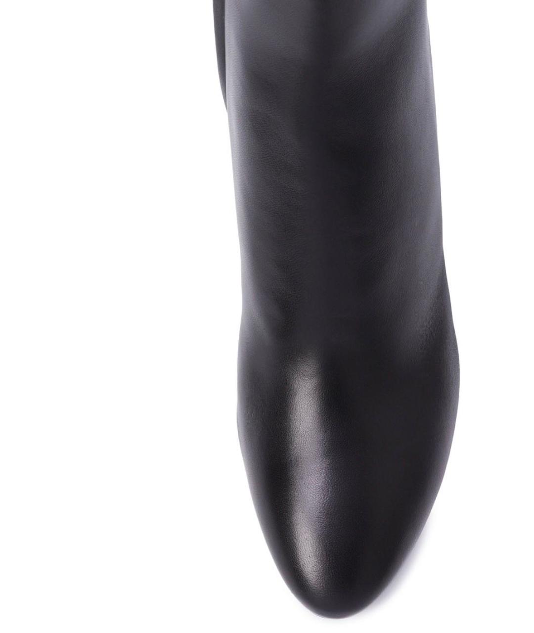 SAINT LAURENT Черные кожаные ботильоны, фото 4