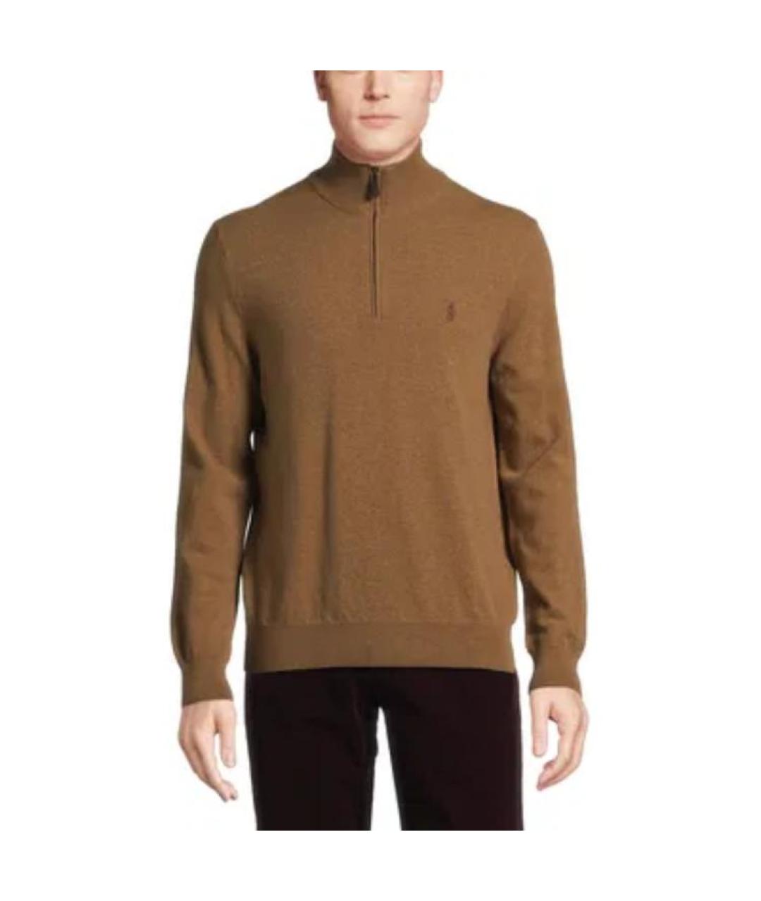 POLO RALPH LAUREN Коричневый джемпер / свитер, фото 5