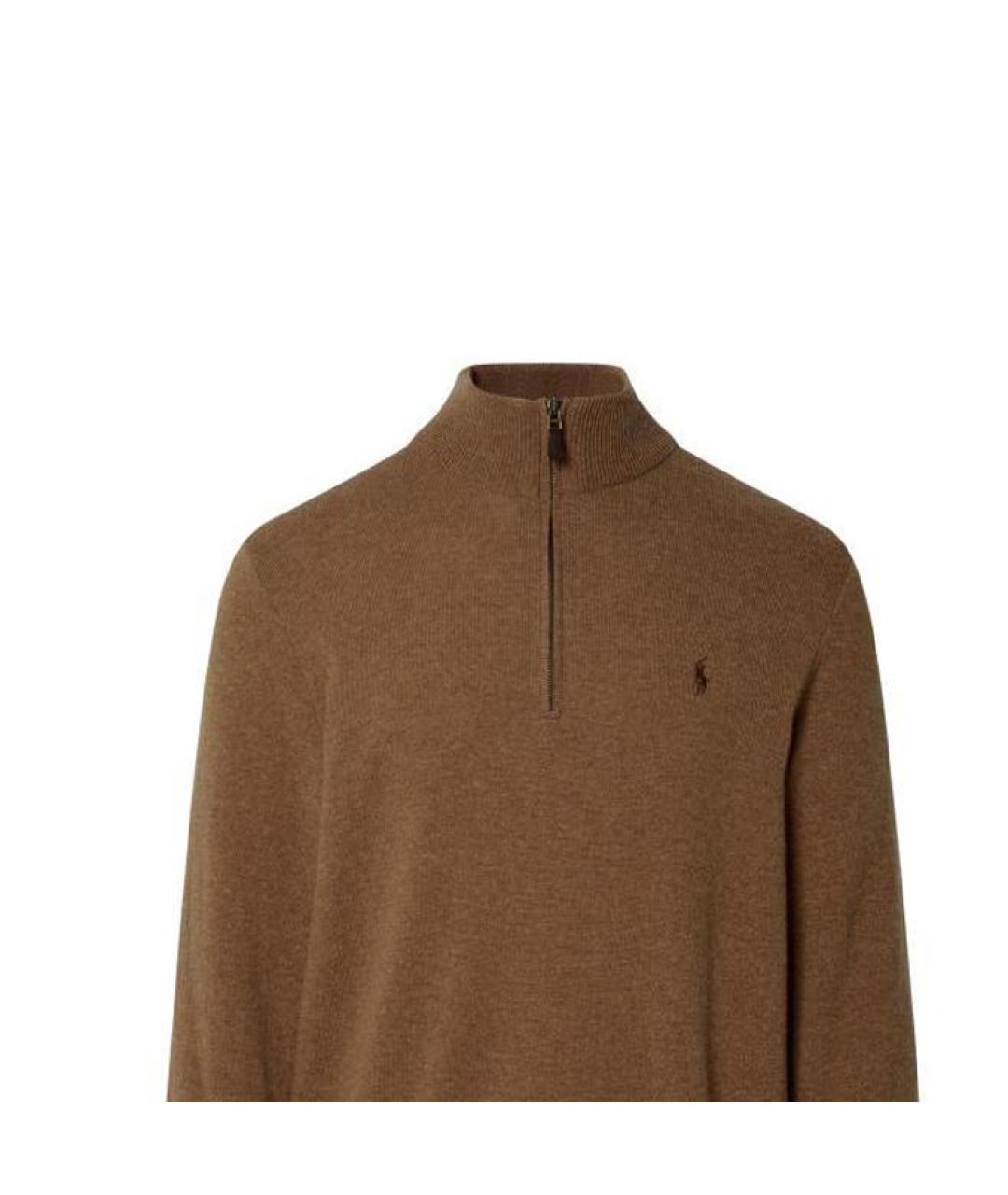 POLO RALPH LAUREN Коричневый джемпер / свитер, фото 4