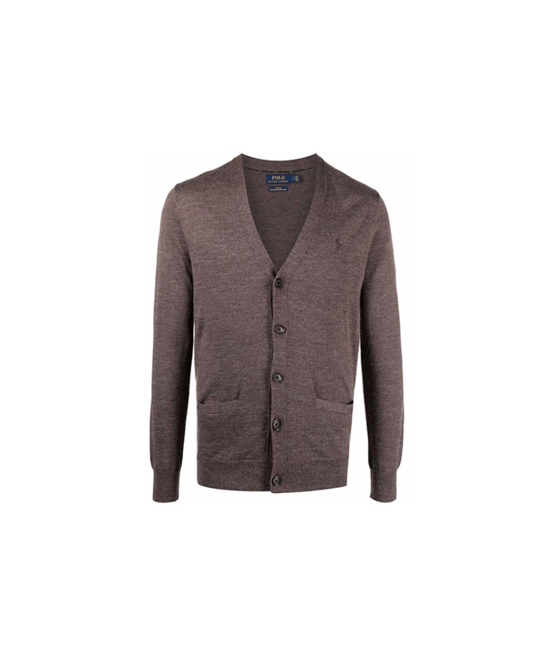 POLO RALPH LAUREN Коричневый кардиган, фото 1