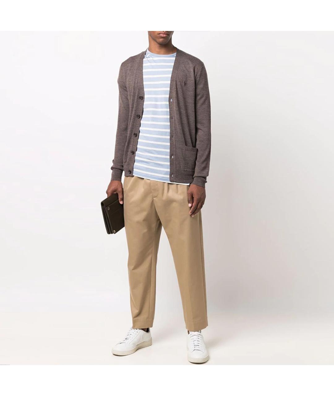 POLO RALPH LAUREN Коричневый кардиган, фото 2