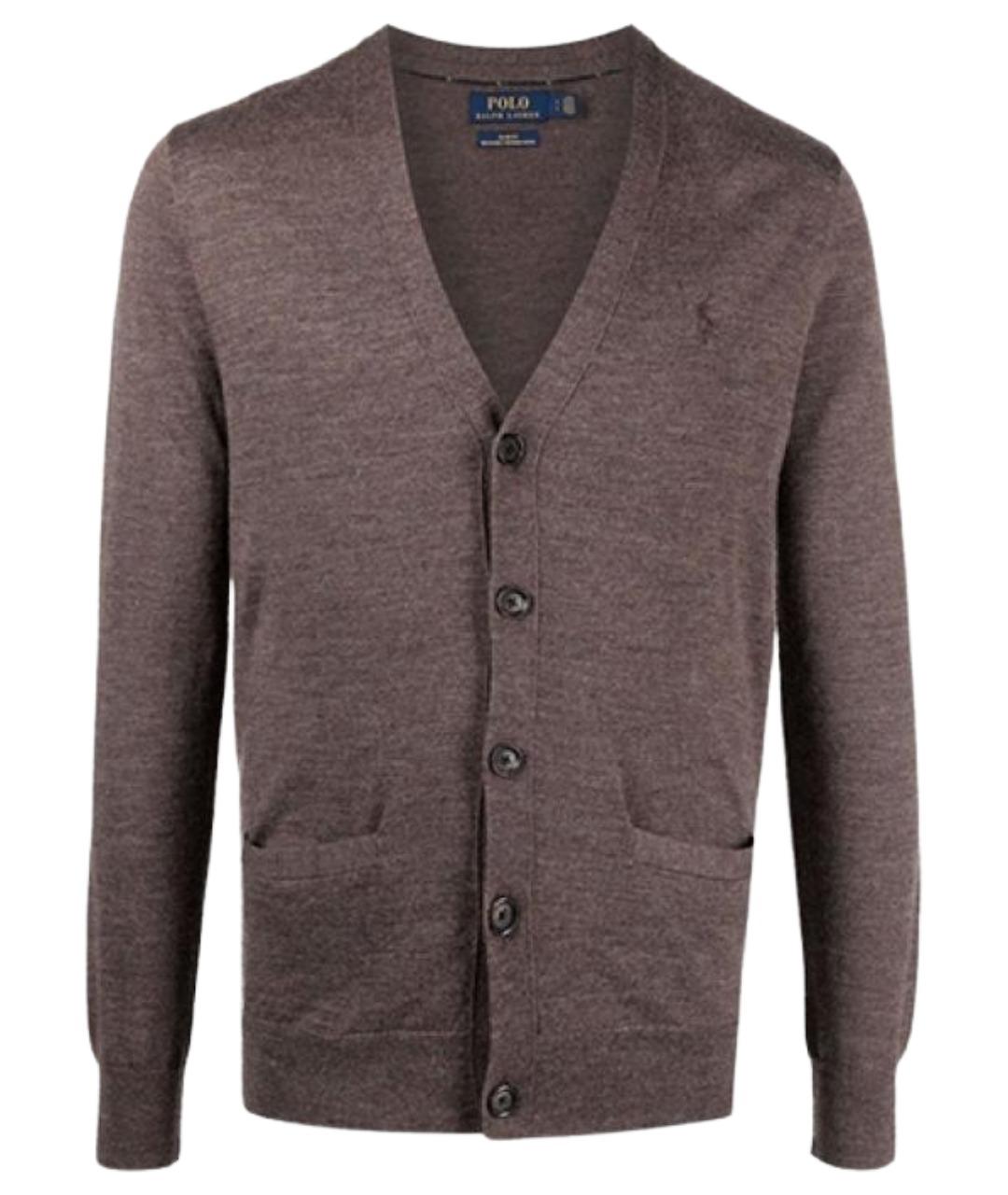 POLO RALPH LAUREN Коричневый кардиган, фото 1