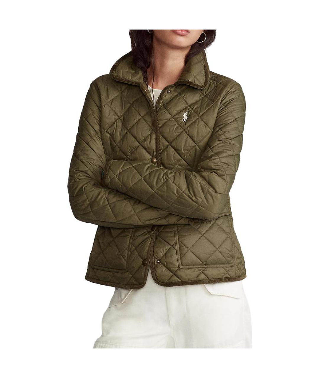 POLO RALPH LAUREN Зеленый пуховик, фото 2