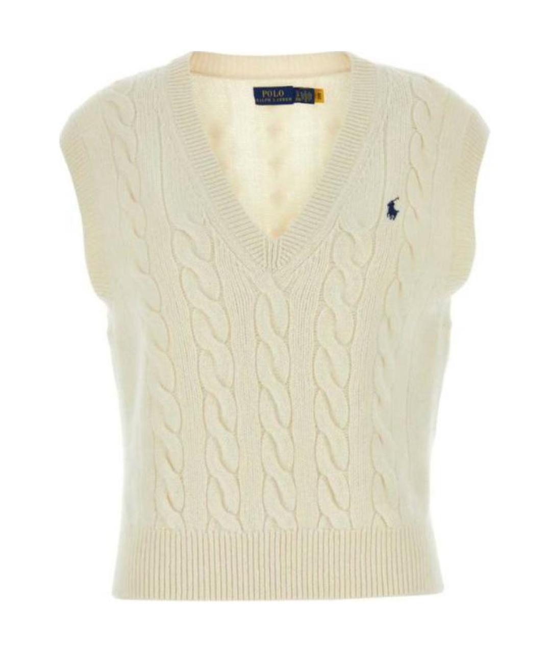 POLO RALPH LAUREN Бежевая шерстяная жилетка, фото 1